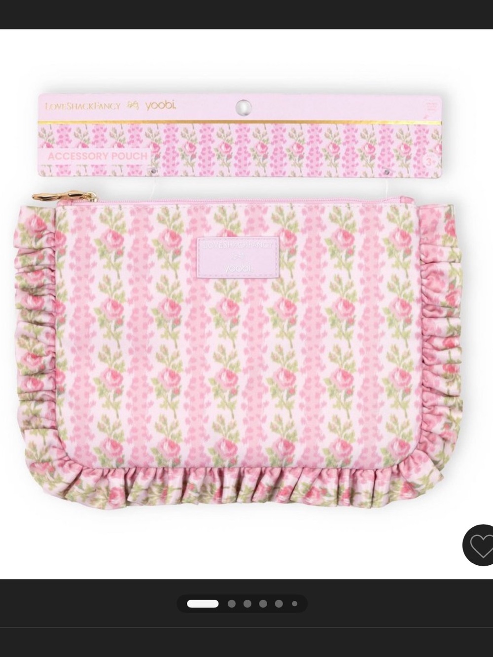 🆕 LoveShackFancy × Target - Yoobi Blooming Heirloom Flat Zip Pencil Case